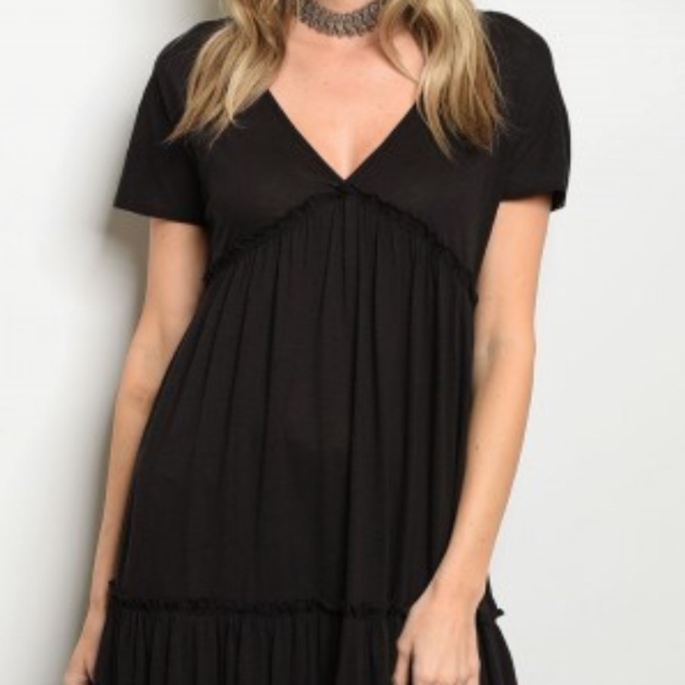 ✨LAST ONE ✨Black long bohemian chic maxi dress - Picture 6 of 6